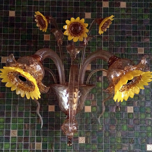 Klassische Wandleuchte - GIRASOLI - BOTTEGA VENEZIANA - für den Innenraum / geblasenes Glas / Muranoglas