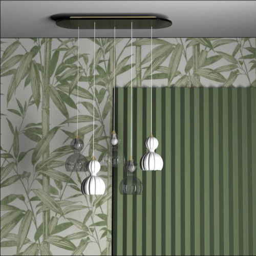 Hängelampe - BOLLE - BOTTEGA VENEZIANA - geblasenes Glas / modern / mit Kabel
