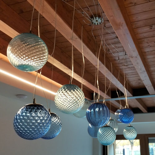 Hängelampe - SFERE-SOS - BOTTEGA VENEZIANA - geblasenes Glas / aus venezianischem Glas / modern