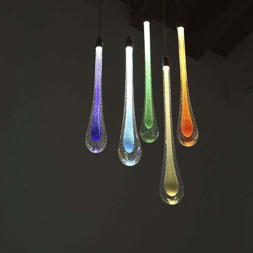 Hängelampe - GOCCIA COLORATA - BOTTEGA VENEZIANA - geblasenes Glas / modern / mit Kabel