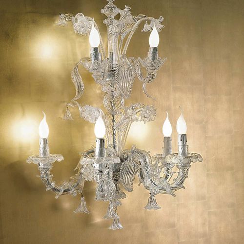 Wandleuchte / venezianischer Stil - LARA AP - BOTTEGA VENEZIANA - für den Innenraum / geblasenes Glas / aus venezianischem Glas