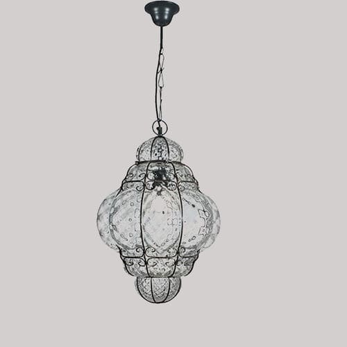 Hängelampe - LANTERNA VENEZIANA - BOTTEGA VENEZIANA - geblasenes Glas / Stil / mit Kabel