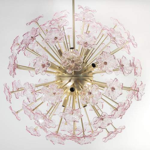 Vintage-Kronleuchter - SPUTNIK-FLOWERS - BOTTEGA VENEZIANA - geblasenes Glas / Muranoglas / für Gewerbegebrauch
