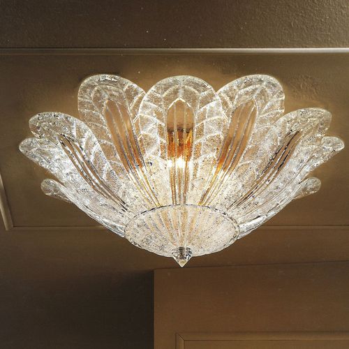 Klassische Deckenleuchte - Mandarino - BOTTEGA VENEZIANA - rund / geblasenes Glas / Kristall