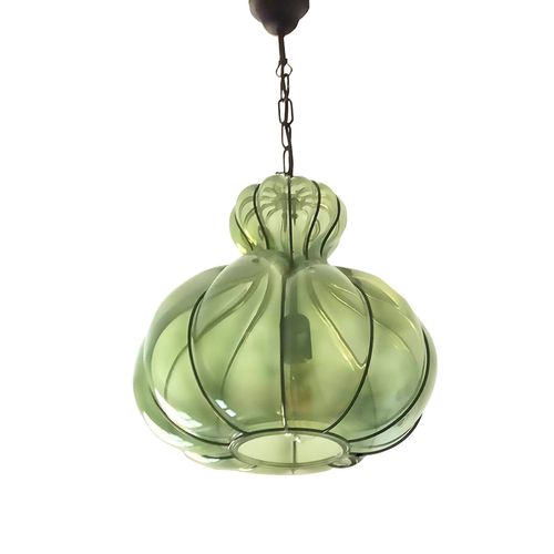 Hängelampe - Cascade verde - BOTTEGA VENEZIANA - Muranoglas / modern / mit Kabel