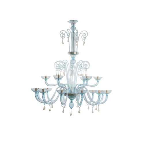 Stil-Kronleuchter - DAMES - BOTTEGA VENEZIANA - Muranoglas / Goldfolie / für Gewerbegebrauch