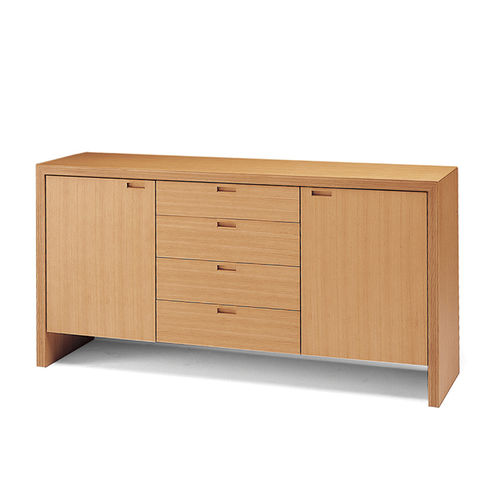 Modernes Sideboard - STRIPE DDR-150 - CondeHouse - Eiche / Nussbaum / mit Schubladen
