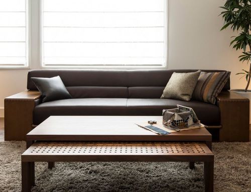 Modernes Sofa - BOLS - CondeHouse - Stoff / Leder / mit Kissen