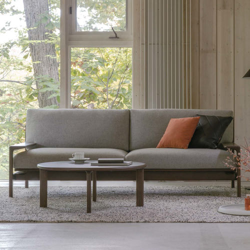 Modernes Sofa - YUKAR - CondeHouse - Stoff / Leder / mit Armlehnen