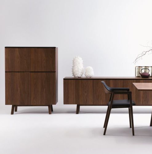 Contract-Barschrank - TEN  - CondeHouse - modern / Nussbaum / Holzfurnier