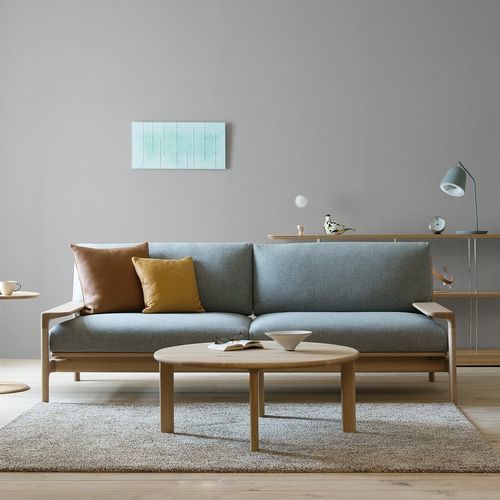 Modernes Sofa - YUKAR 200 - CondeHouse - Stoff / Leder / mit Armlehnen