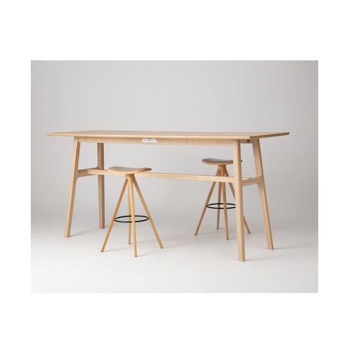 Moderner Stehtisch - TEN (21) - CondeHouse - Nussbaum / Esche / Gestell aus Massivholz