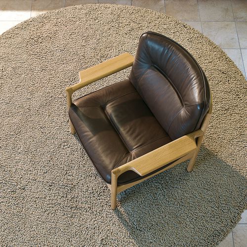 Moderner Sessel - GOLFER SALON - CondeHouse - Stoff / Leder / Eiche