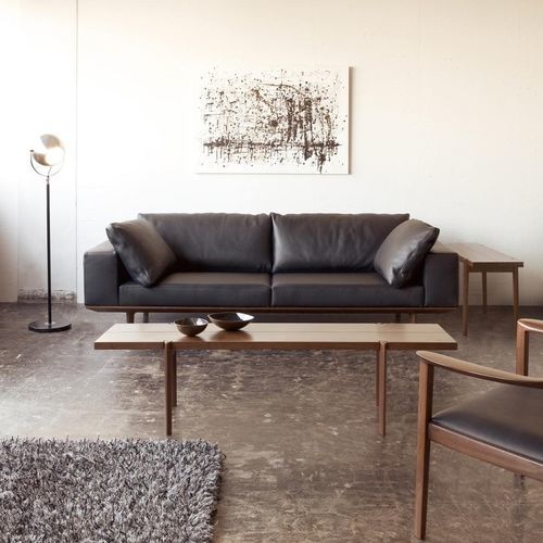 Modernes Sofa - WING LUX - CondeHouse - für Wohnzimmer / Stoff / Leder