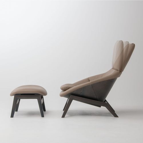 Moderner Sessel - LAGOOSE  - CondeHouse - Stoff / Leder / Esche