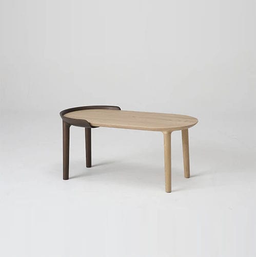 Moderner Couchtisch - CRUST - CondeHouse - Eiche / Gestell aus Eiche / oval