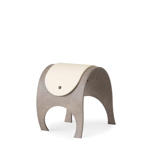 Moderner Hocker - TOMTE  - CondeHouse - geformtes Sperrholz / Filz / Gestell aus Holz
