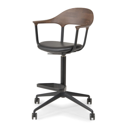 Moderner Bürostuhl - FOUR  - CondeHouse - für den Innenraum / Leder / Holz