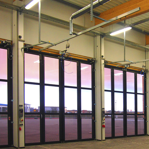 Industrie-Falttor - THERMO - Schneider Torsysteme - Aluminium / automatisch / windfest