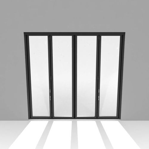 Industrie-Falttor - AL603EEF - Schneider Torsysteme - Aluminium / energieeffizient / Glas