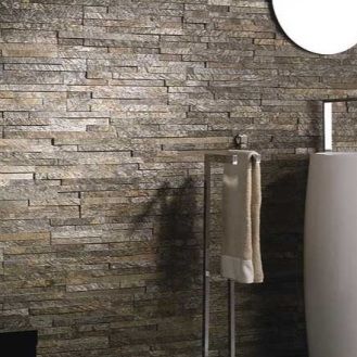 Schiefer-Verblender - DEOLI GREEN LEDGE PANEL - INDIA STONE EXPORT - für den Innenraum / für Außenbereich / texturiert
