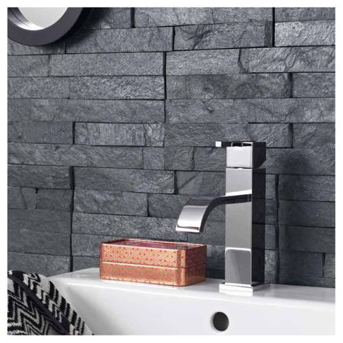 Schiefer-Verblender - SILVER GREY LEDGE - INDIA STONE EXPORT - für den Innenraum / für Außenbereich / texturiert