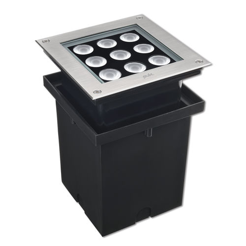 Leuchte für Bodeneinbau - HYDROQUADOR - Tupex Electric - LED / quadratisch / IP67
