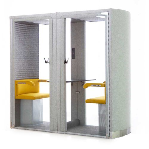 POD-Büro / Akustik - SSHHH 2 & 4 - EVAVAARA DESIGN - mit integrierter LED-Beleuchtung / USB / Stoff