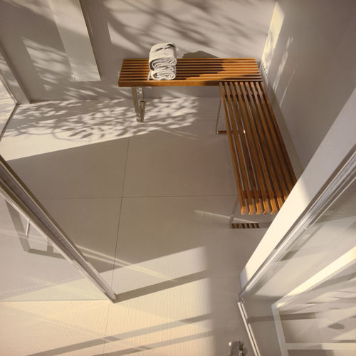 Moderne Bank - MINI - EFFE - Teakholz / Aluminium / für Spa