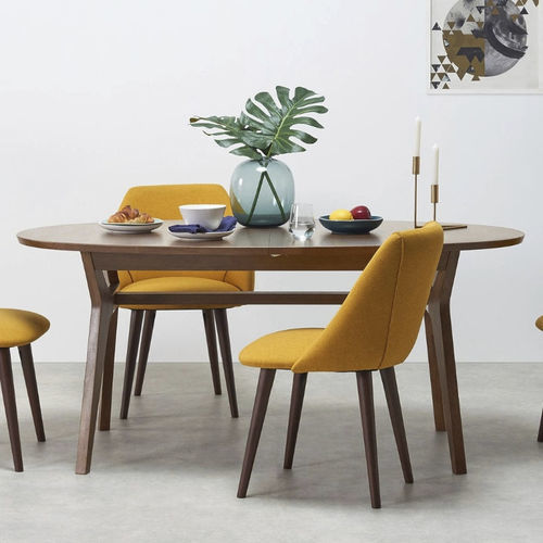 Moderner Esstisch - Jenson - LITOOC - Holzfurnier / MDF / Weißeiche