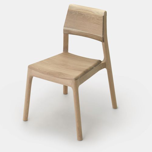 Moderner Stuhl - The Stackair - LITOOC - für den Innenraum / Eiche / Gestell aus Eiche