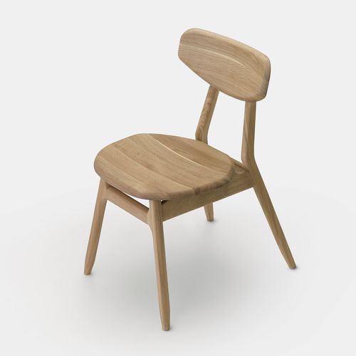 Moderner Stuhl - Briolette - LITOOC - für den Innenraum / Eiche / Holzfurnier