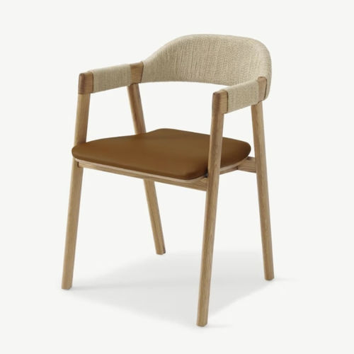 Moderner Stuhl - Nishan - LITOOC - für den Innenraum / Leder / Rattan