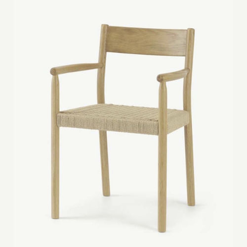 Moderner Stuhl - Rhye Woven - LITOOC - für den Innenraum / Weißeiche / Gestell aus Eiche