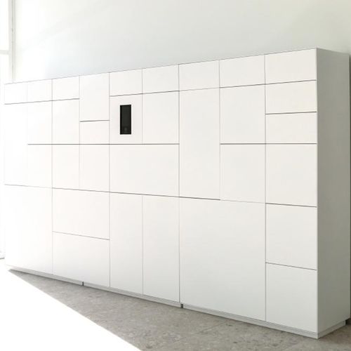 Sammelbriefkasten - eSafe - wandmontiert / mit Paketfach / mit integrierter Gegensprechanlage