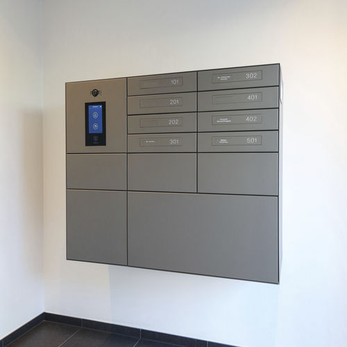 Sammelbriefkasten - 2 - 6 APARTMENTS - eSafe - wandmontiert / mit Paketfach