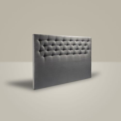 Kopfteil für Doppelbetten - BUTTONED - Mattsons Beds - modern / Stoff / grau