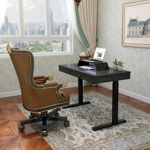 Bodenstehender Schreibtisch - EHD101 - Loctek Ergonomic Technology Corp. - klassisch / Holz / gerade