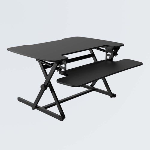 Bodenstehender Schreibtisch - MT112M - Loctek Ergonomic Technology Corp. - modern / gerade / schwarz