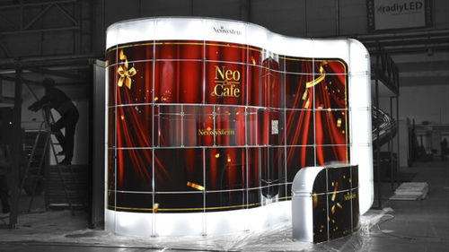 Messestand - CAFE - MODULAR GLASS SYSTEM NEO LTD
