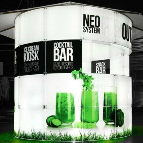 Kiosk für gewerbliche Nutzung - MODEL 01 - MODULAR GLASS SYSTEM NEO LTD - Gastronomie / Bar / für Außenbereich