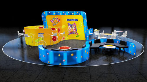 Messestand - LOUNGE ZONE - MODULAR GLASS SYSTEM NEO LTD