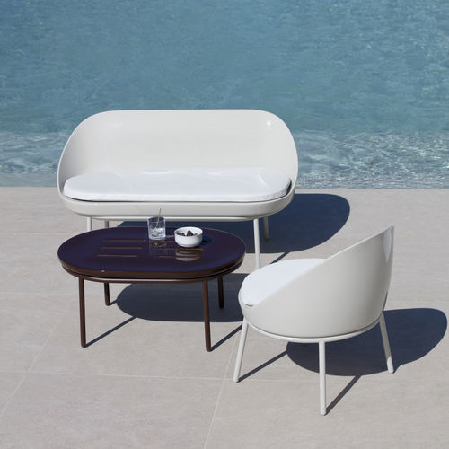 Modernes Sofa - Lace - MOWEE - für Außenbereich / Stoff / Polyethylen
