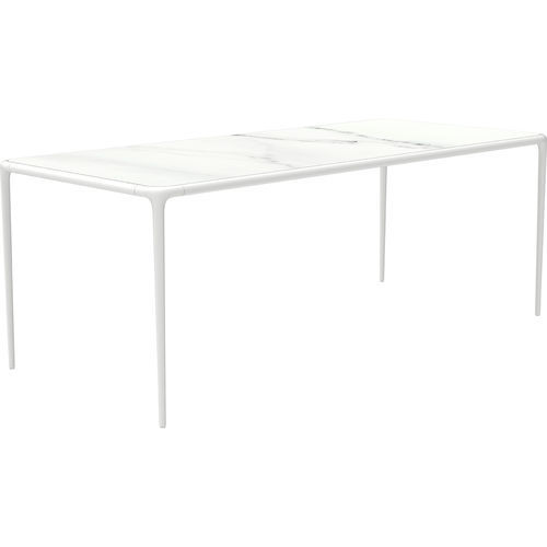 Moderner Tisch - XALOC - MOWEE - Hartglas / HPL / Dekton®