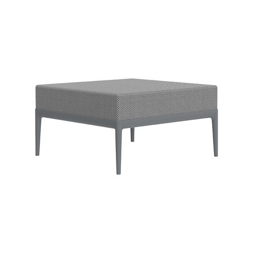 Modernes Sitzkissen - Puff 76 Ribbons - MOWEE - Stoff / Aluminium / quadratisch