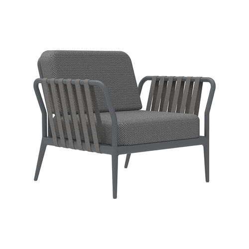 Moderner Sessel - Ribbons  - MOWEE - Stoff / Aluminium / mit abnehmbarem Kissen