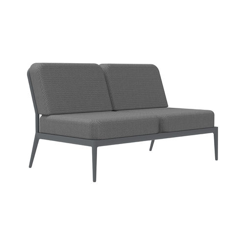 Modulsofa - Double Central Ribbons - MOWEE - modern / für Außenbereich / Stoff