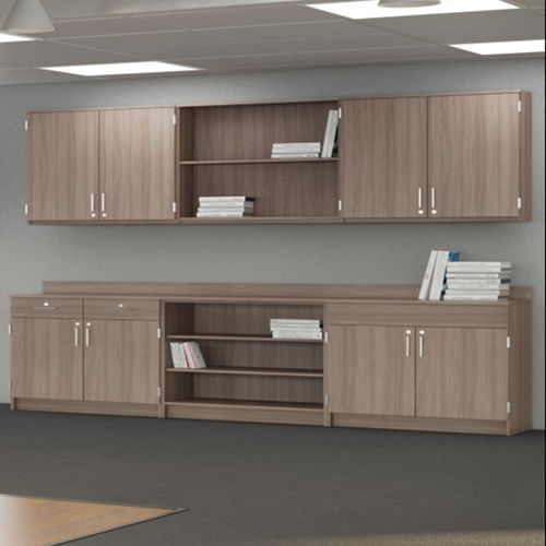 Niedriger Aktenschrank - ACB series - Allied - Laminat / mit Schubladen / modular