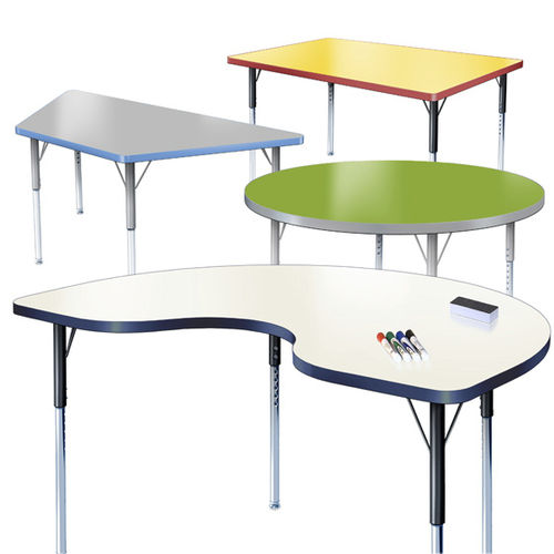 Moderner Unterrichtstisch - CLASSIC DRY ERASE - Allied - Hochdrucklaminat / Gestell aus Stahl / rechteckig