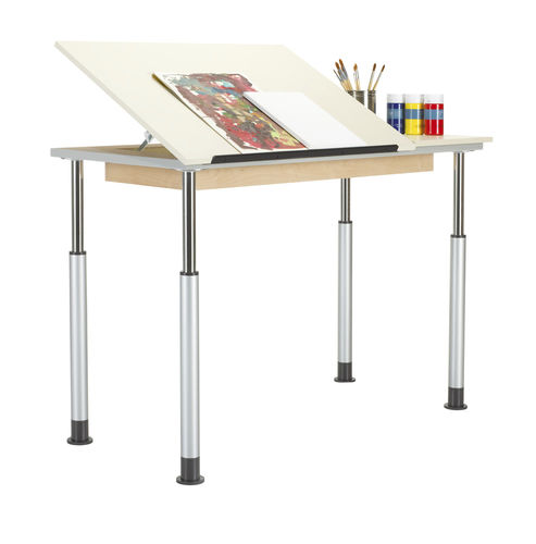 Laminat-Zeichentisch - ALTD1-6030 - DIVERSIFIED WOODCRAFTS - Metall / rechteckig / mit Stauraum